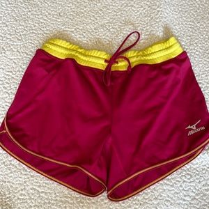 Mizuno women’s dark pink shorts